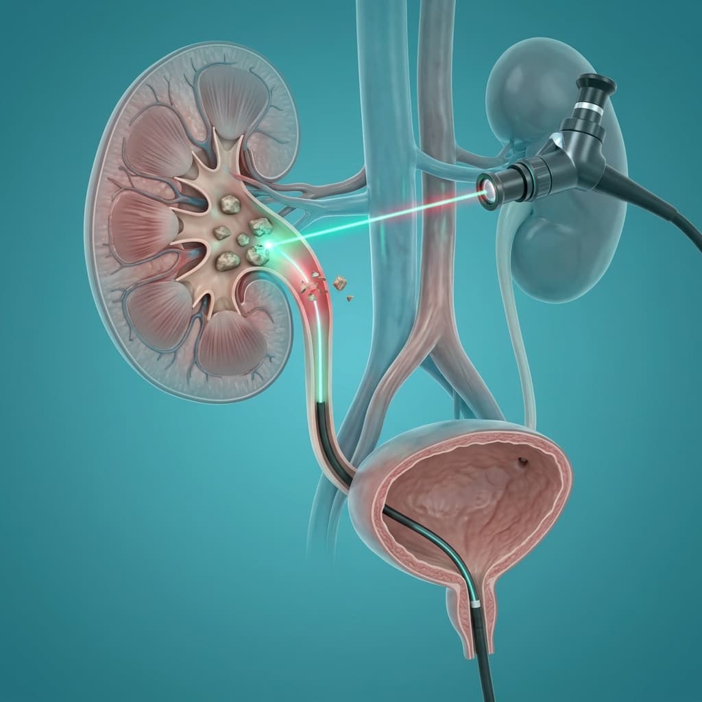 Ureteroscopía con láser